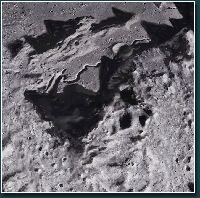 Detailview of Hadley rille