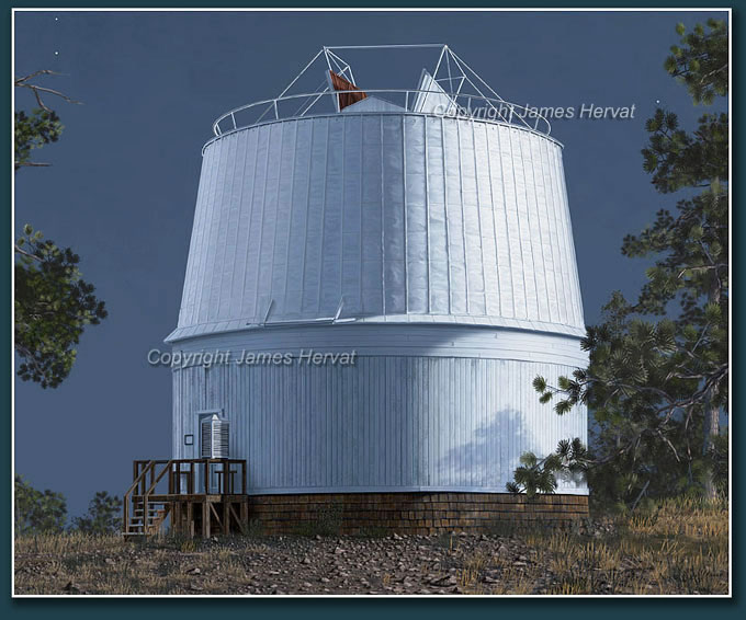 Detail view of Lowell Observatory